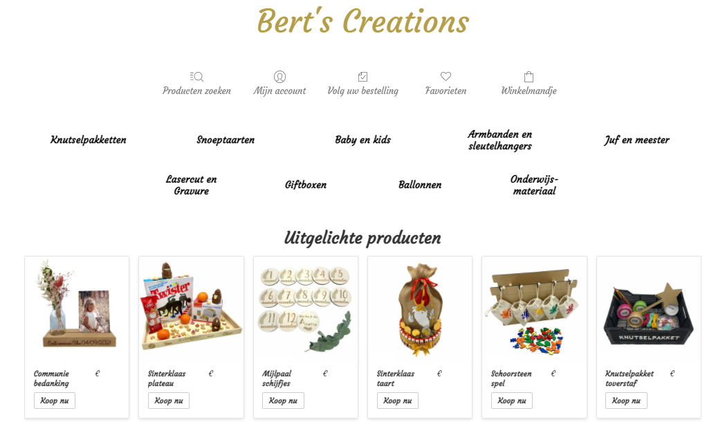 webshop bertscreations